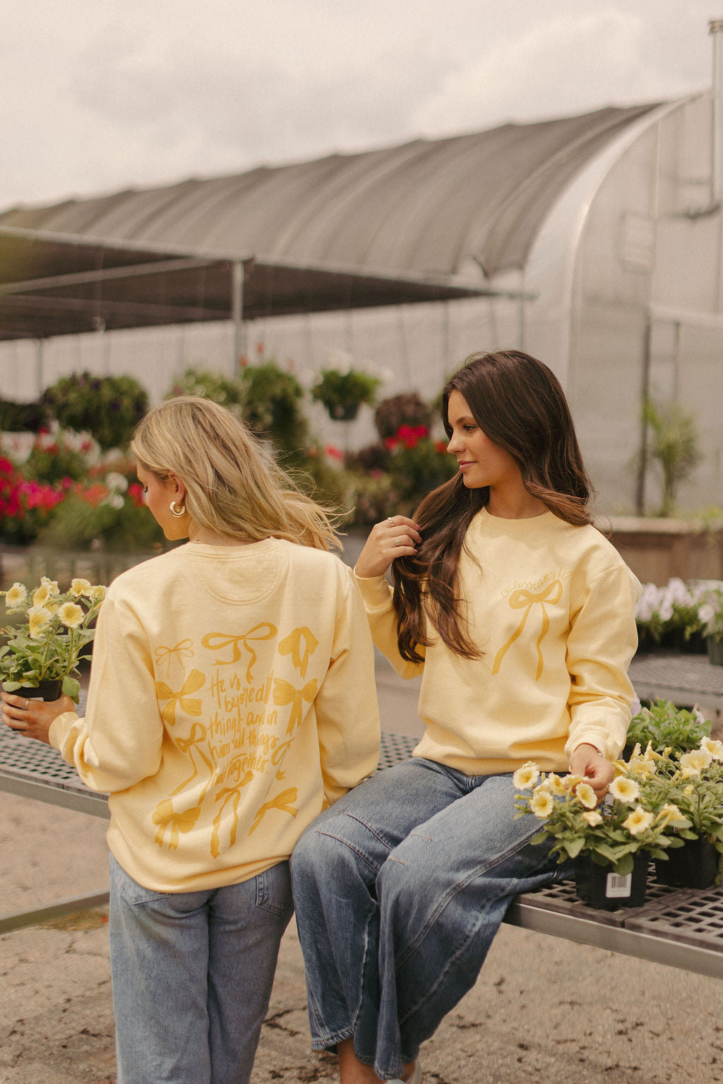 He holds all things together sweatshirt