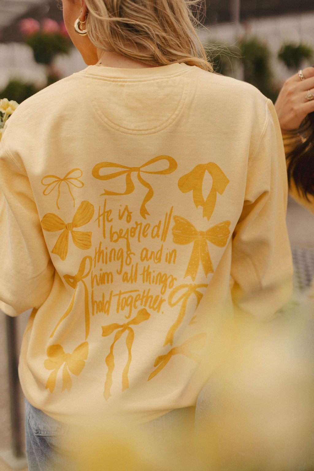 He holds all things together sweatshirt