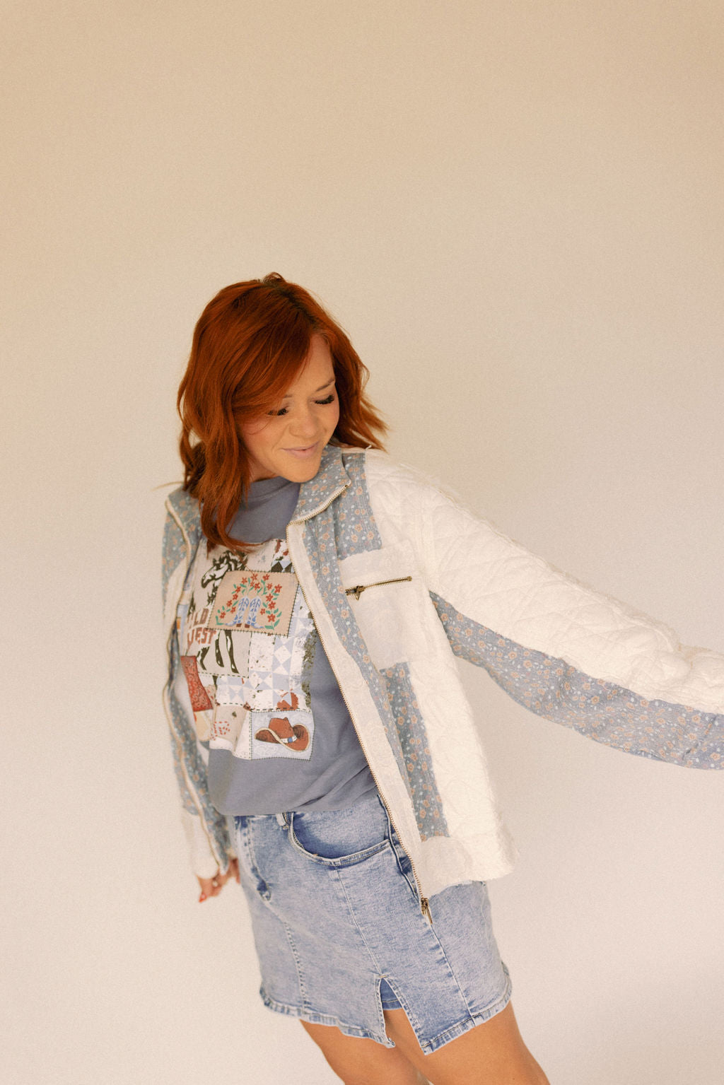 Rodeo Patch Tee- Denim