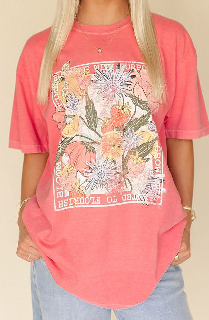 Blooming with Purpose Graphic Tee