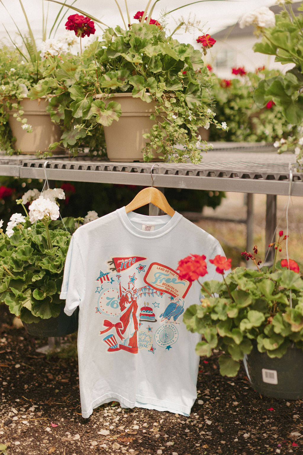 USA Sticker Graphic Tee