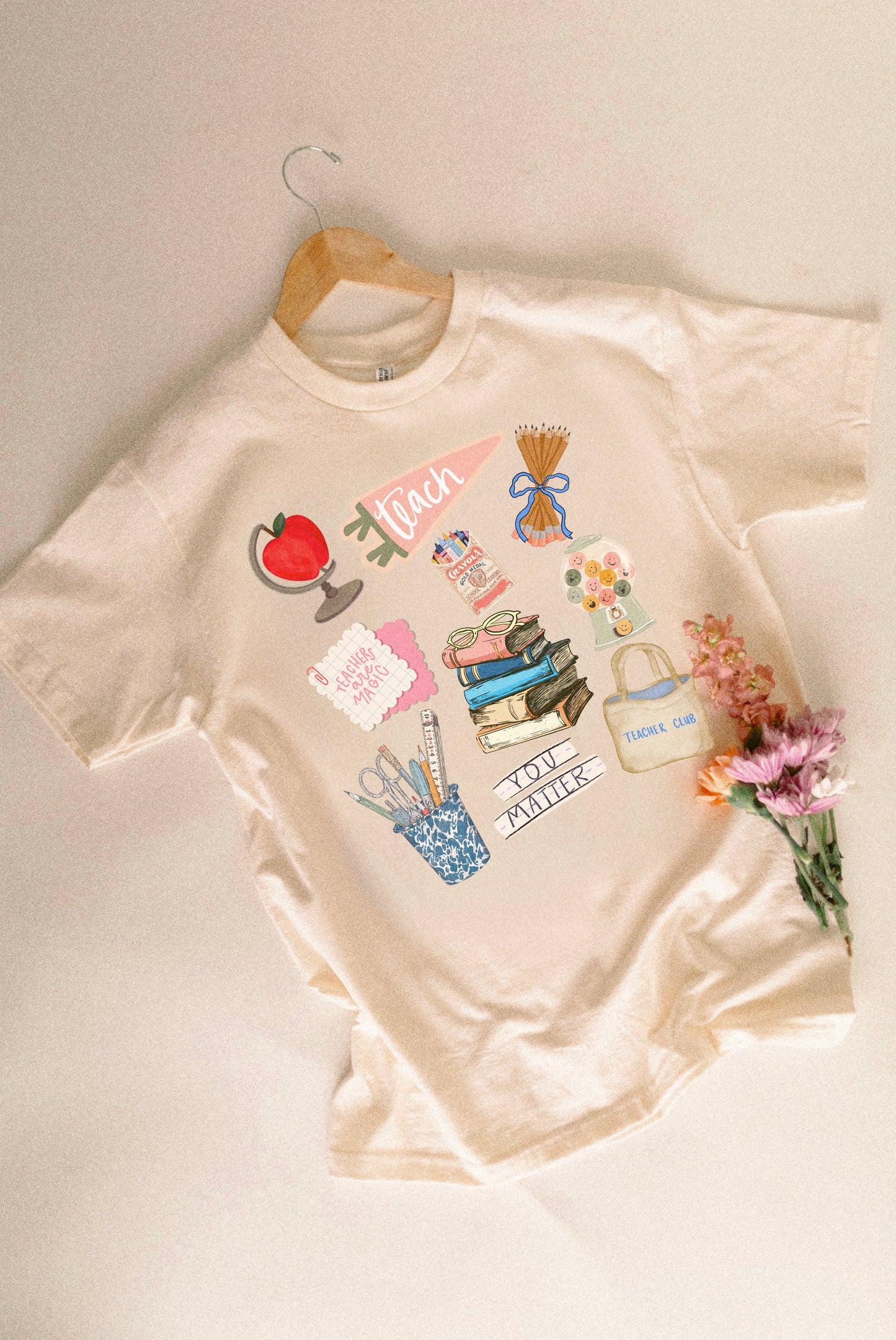 Teach Collage Graphic Tee