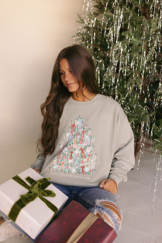 Tinsel Christmas Tree Sweatshirt