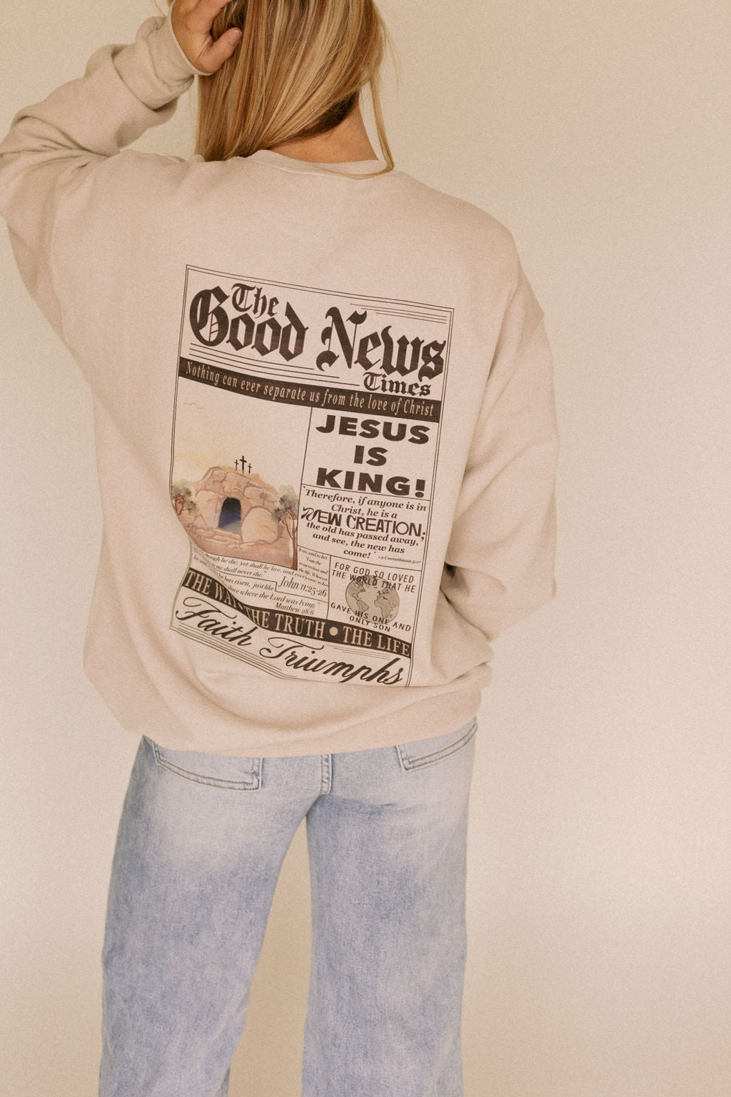 Good News Graphic Tee + Sweatshirt