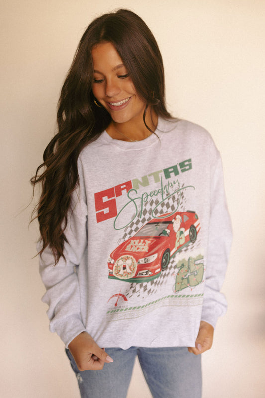 Santa Speedway Sweatshirt