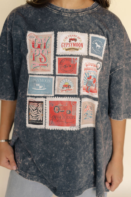 Stamps Anniversary Acidwash Tee