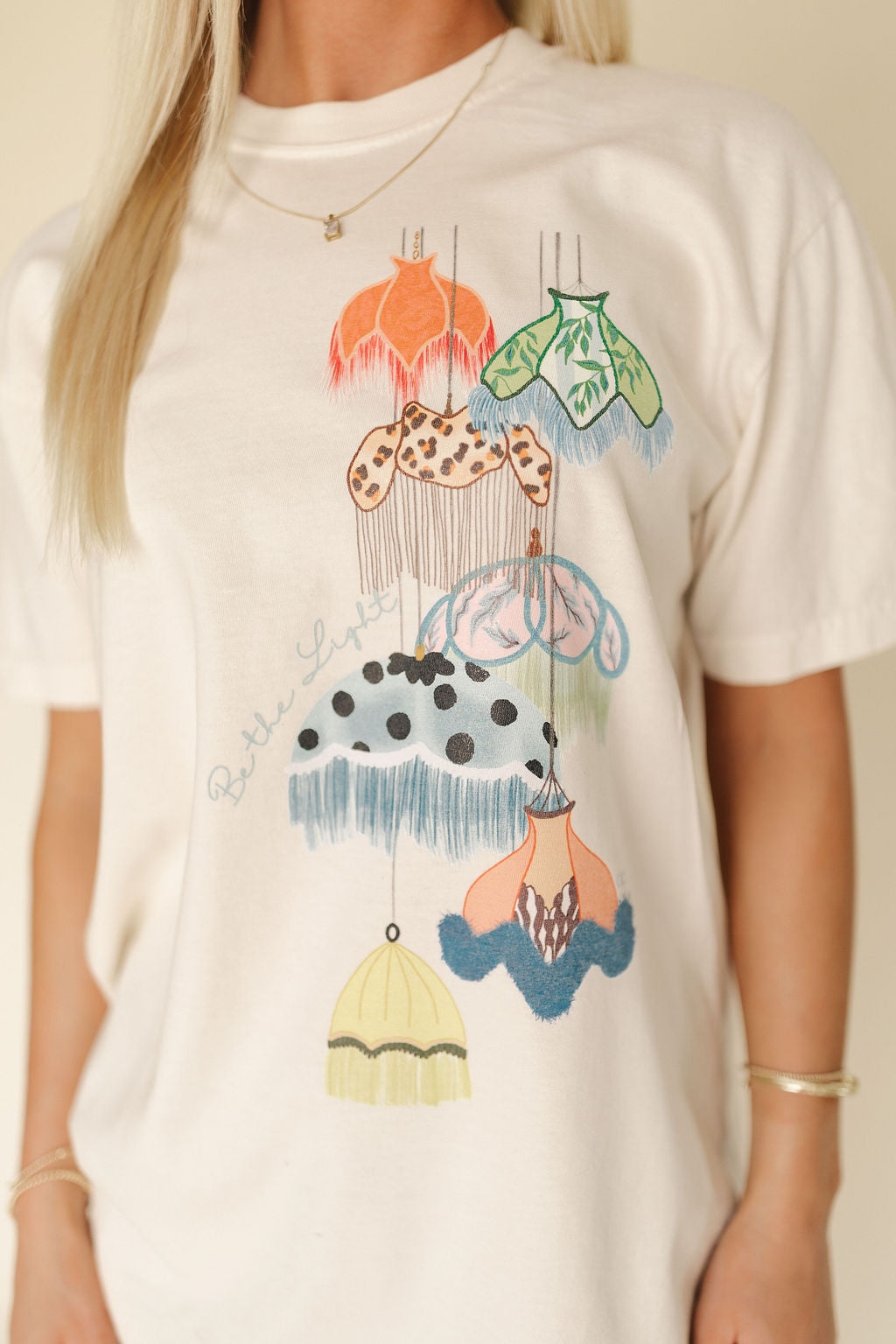 Be The Light Vintage Lamp Shades Graphic