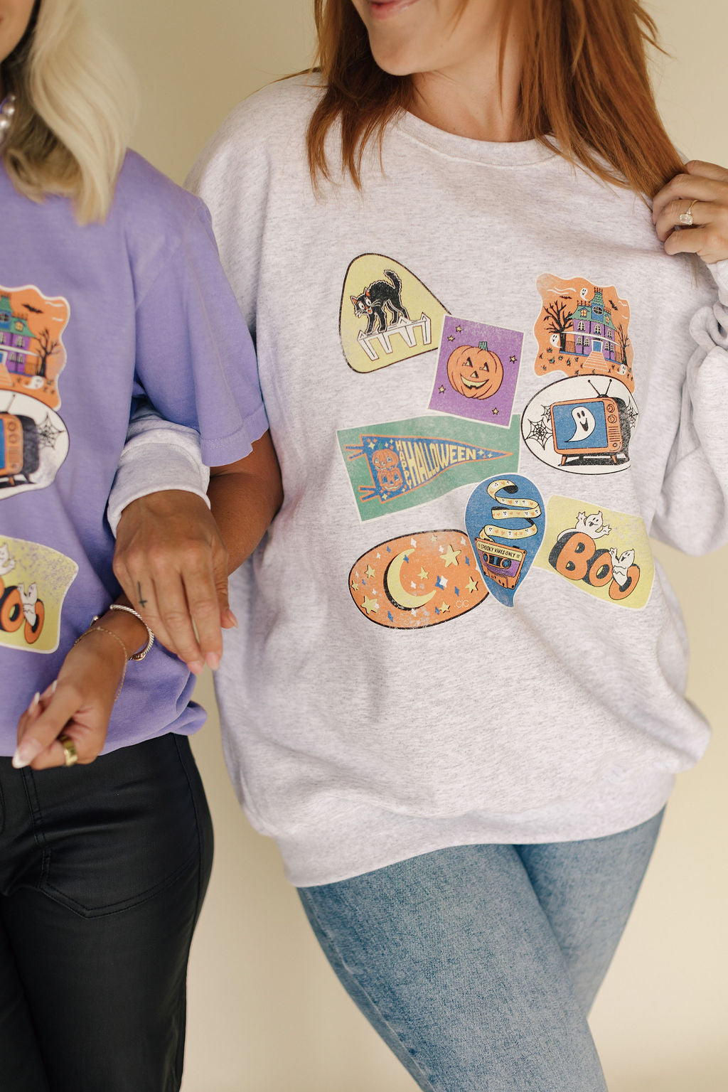 90s Halloween Vintage Sticker Graphic Apparel