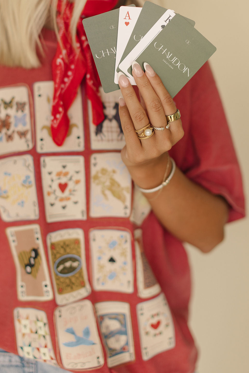 Wild Game Playing Card Graphic Tee