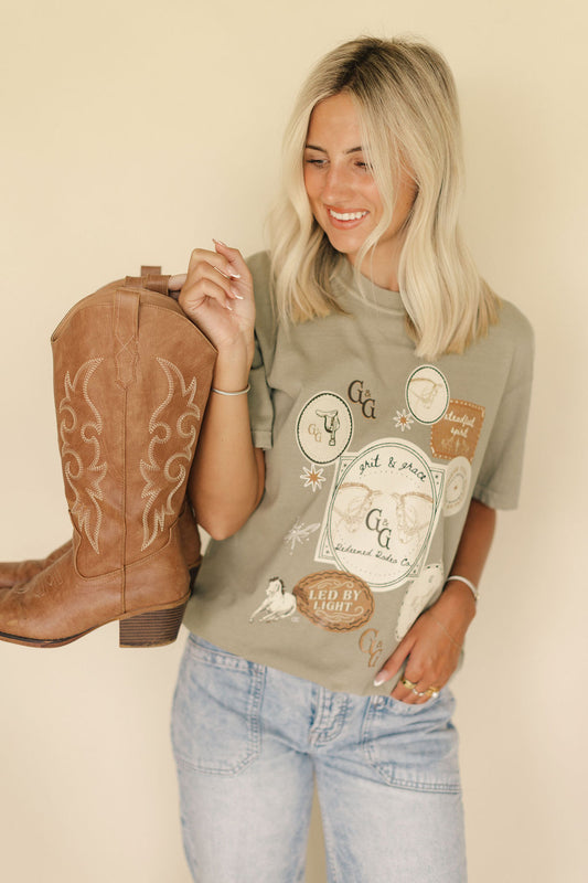 Redeemed Rodeo Club Grit and Grace Graphic Tee