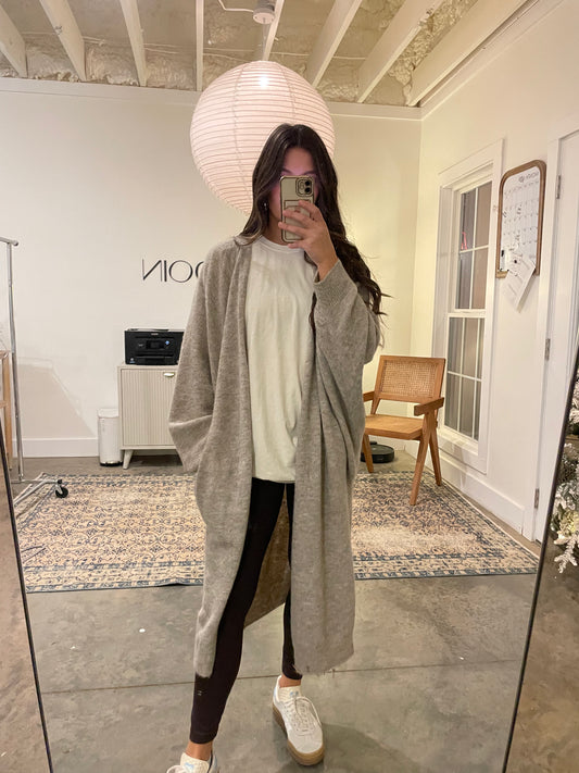 Brown Long Cardigan